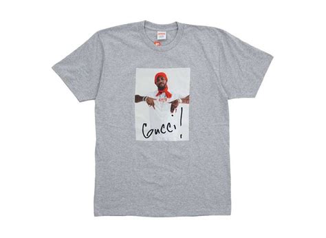 gucci maine supreme|supreme Gucci Mane tee grey.